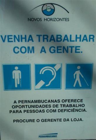 Oportunidades de Trabalho para Deficientes